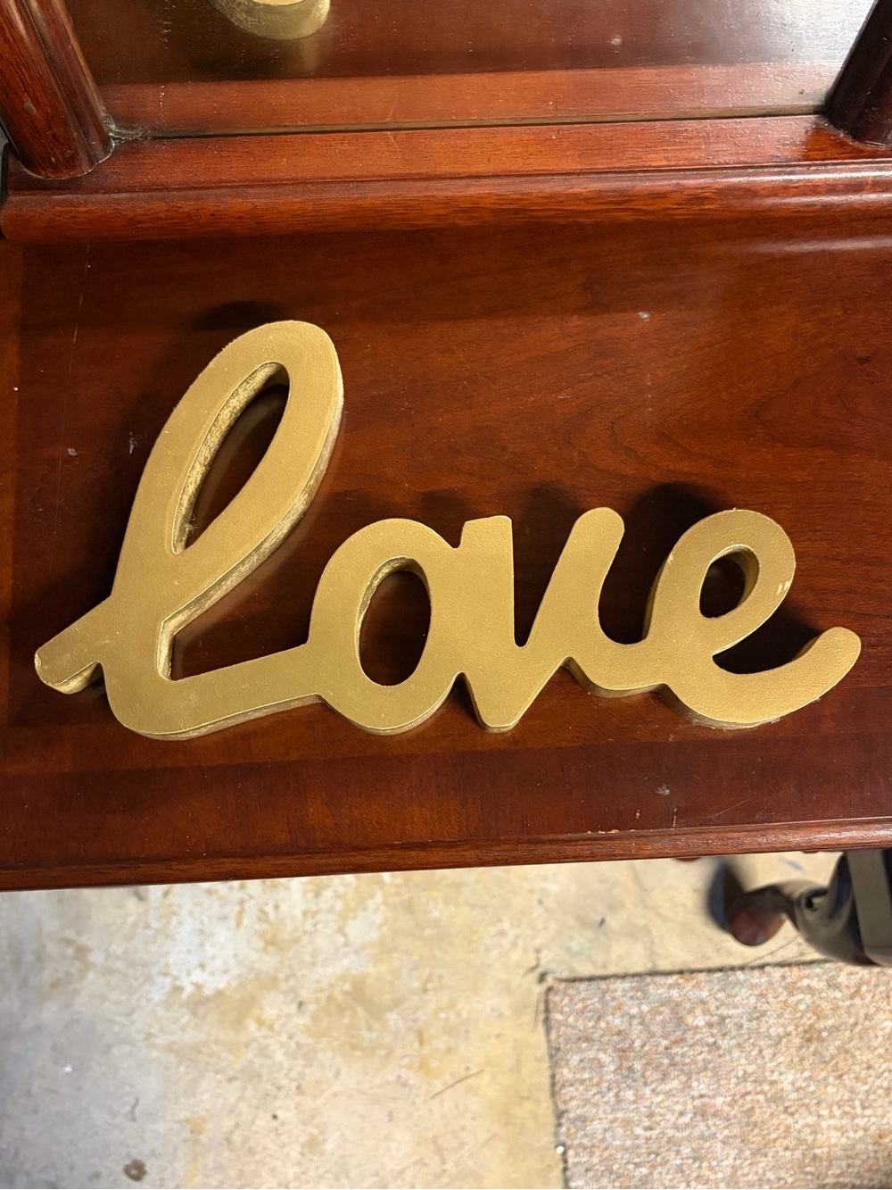Gold 'Love' Script Wall Decor - Stylish Home Accent